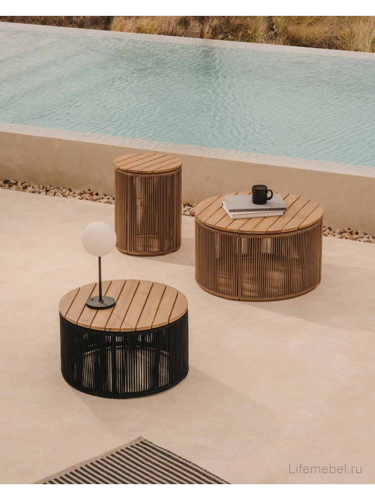 Журнальный столик Dandara натуральный / черный