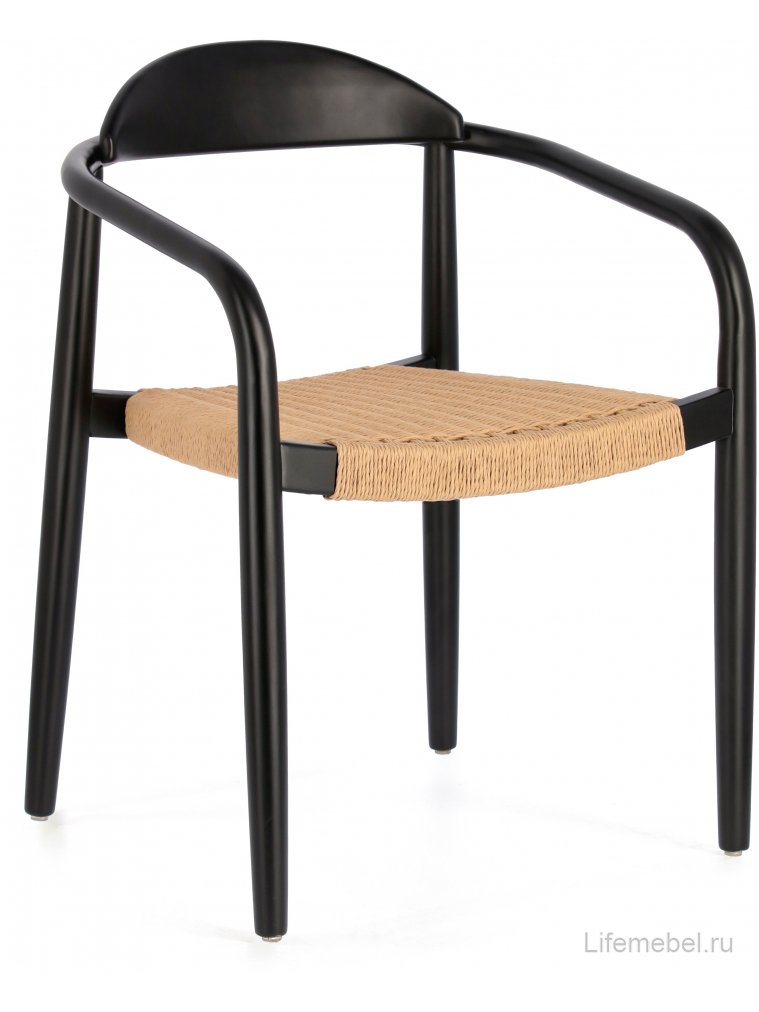 Деревянный стул Glynis черный / натуральный