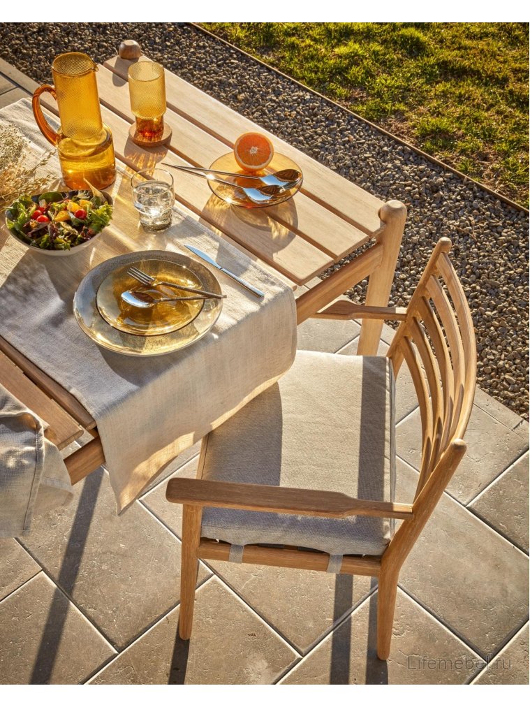 Деревянный стул Simja серый / натуральный