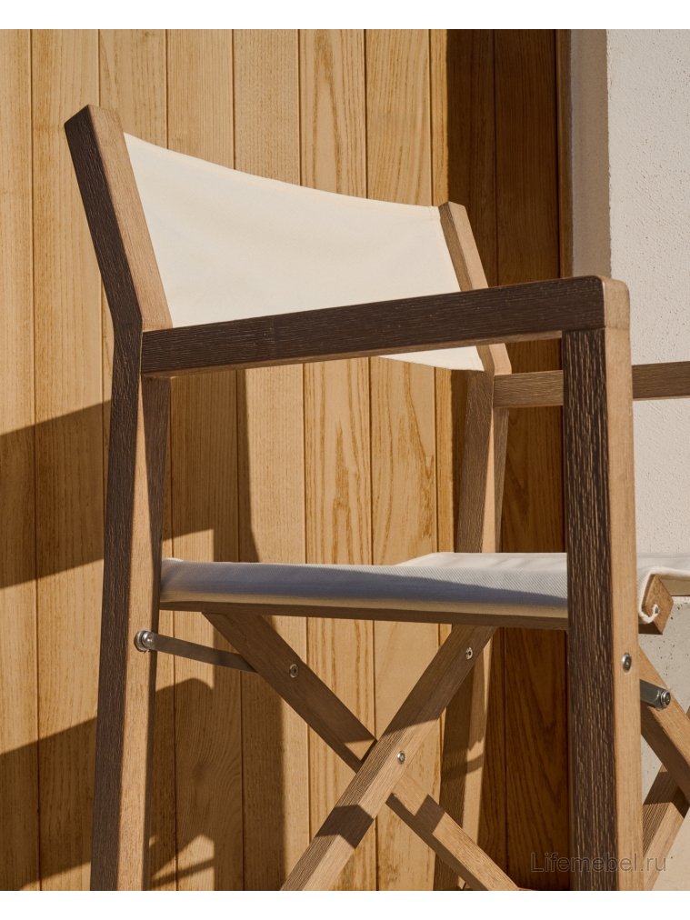 Деревянный стул Vilara белый / натуральный