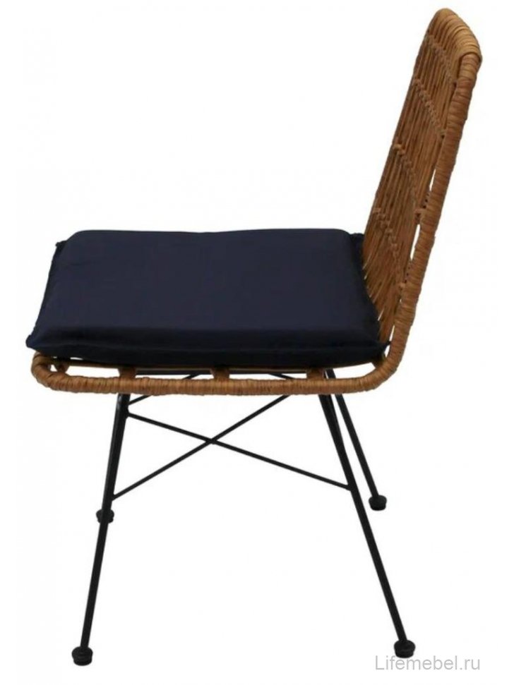 Металлический стул Габриел бежевый / синий