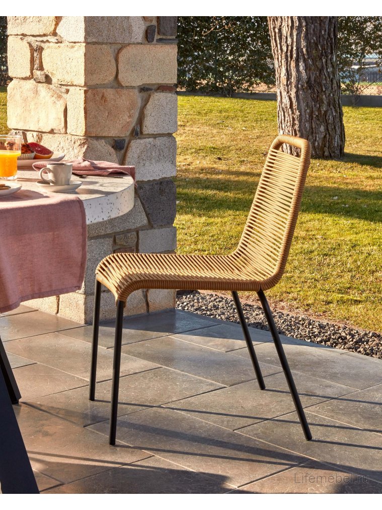 Металлический стул Glenville бежевый