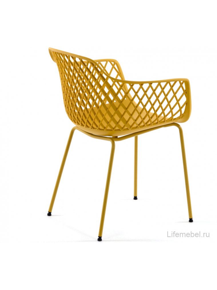 Металлический стул Quinn горчичный