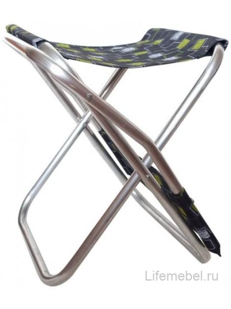 Складной стул Пикник ткань разноцветная / алюминий