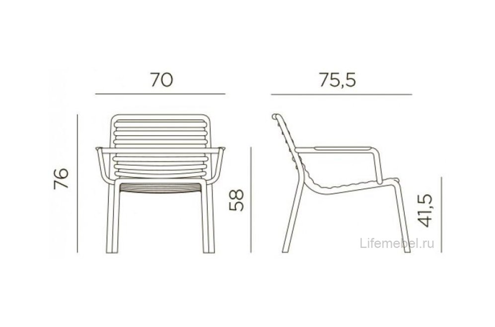 Пластиковое кресло 003/4025618000 грушевый