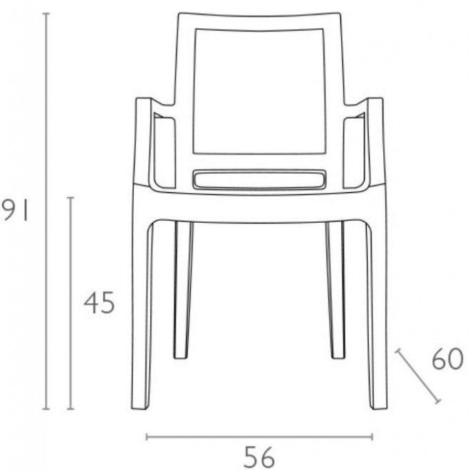 Пластиковое кресло Arthur прозрачное