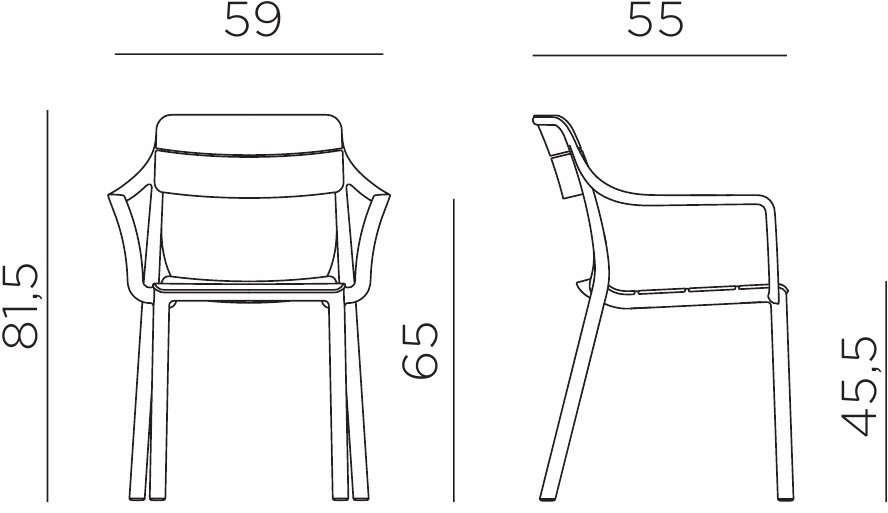 Кресло пластиковое Cassia кактус