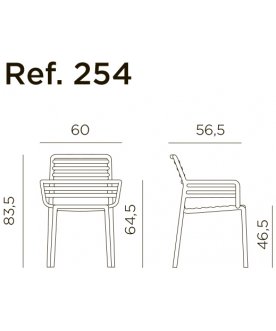 Кресло пластиковое Doga