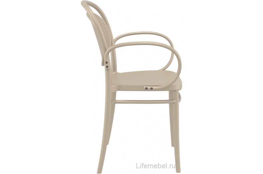 Кресло пластиковое Marcel XL бежевый