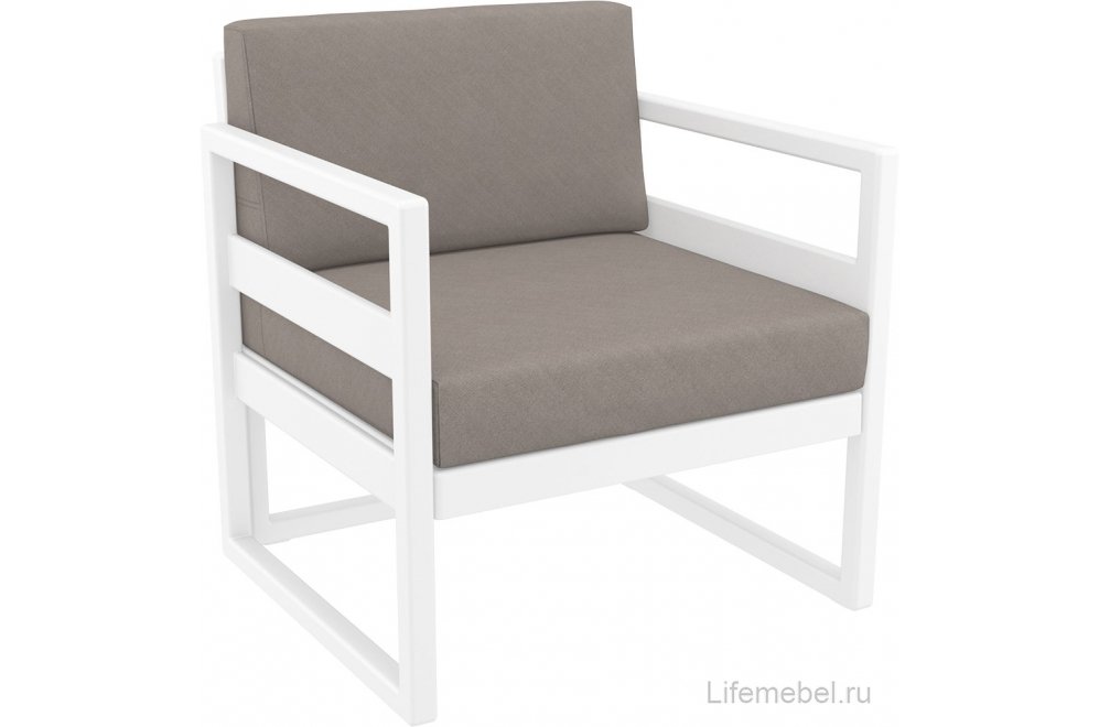 Пластиковое кресло Mykonos белое