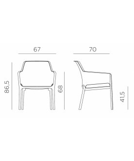 Кресло пластиковое Net Relax