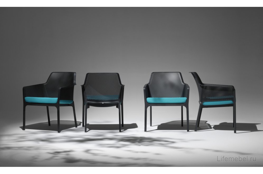 Кресло пластиковое Net Relax антрацит