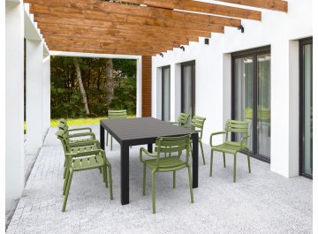 Кресло пластиковое Paris оливковый