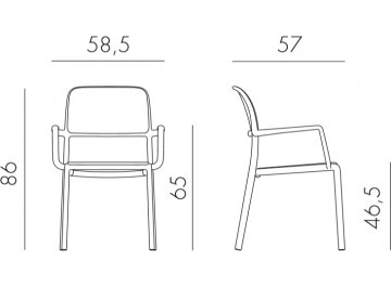 Кресло пластиковое Riva