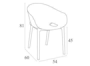 Кресло пластиковое Sky Pro
