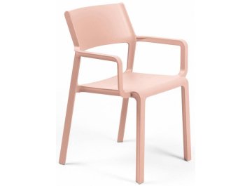Кресло пластиковое Trill Armchair розовый