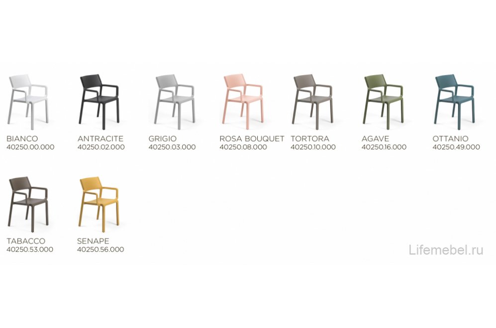 Кресло пластиковое Trill Armchair розовый