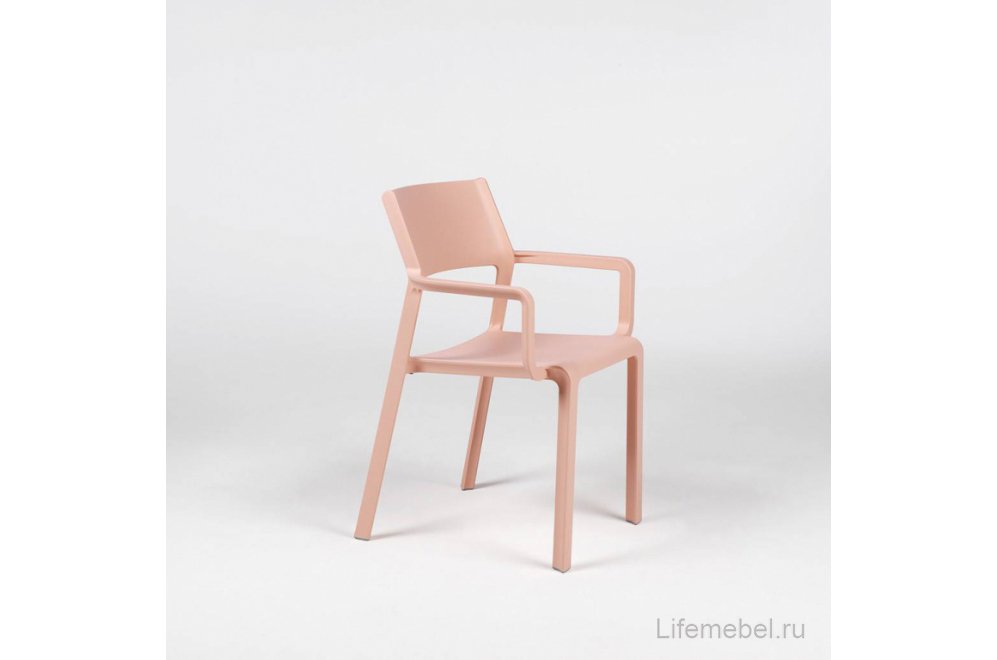 Кресло пластиковое Trill Armchair розовый