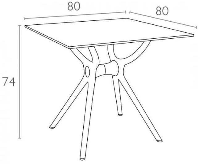 Пластиковый стол Air Table черный