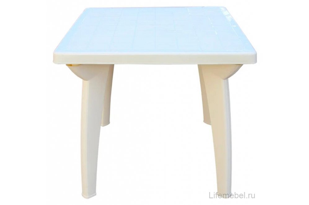 Пластиковый стол Луна белый