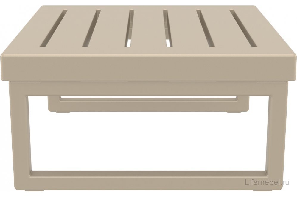 Пластиковый стол Mykonos бежевый