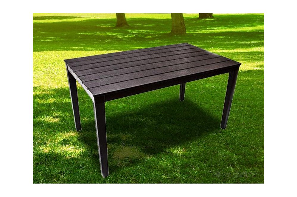 Пластиковый стол Прованс шоколадный