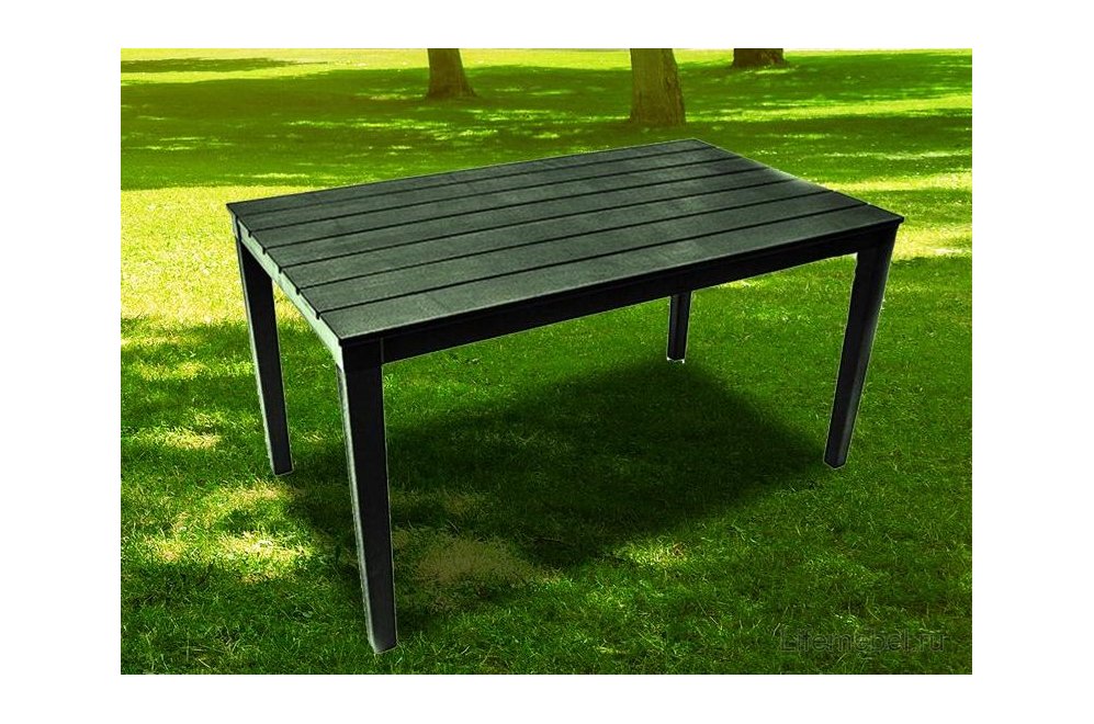Пластиковый стол Прованс темно-зеленый