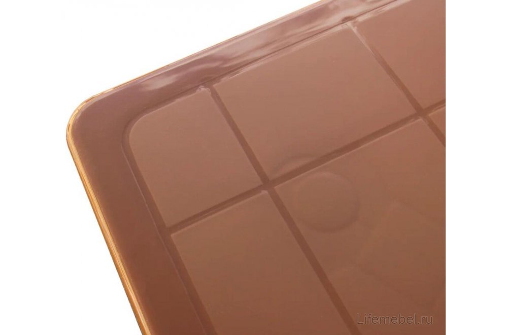 Пластиковый стол Солнце коричневый