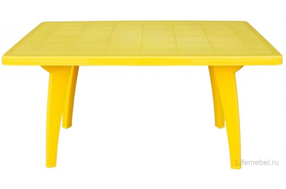Пластиковый стол Солнце желтый