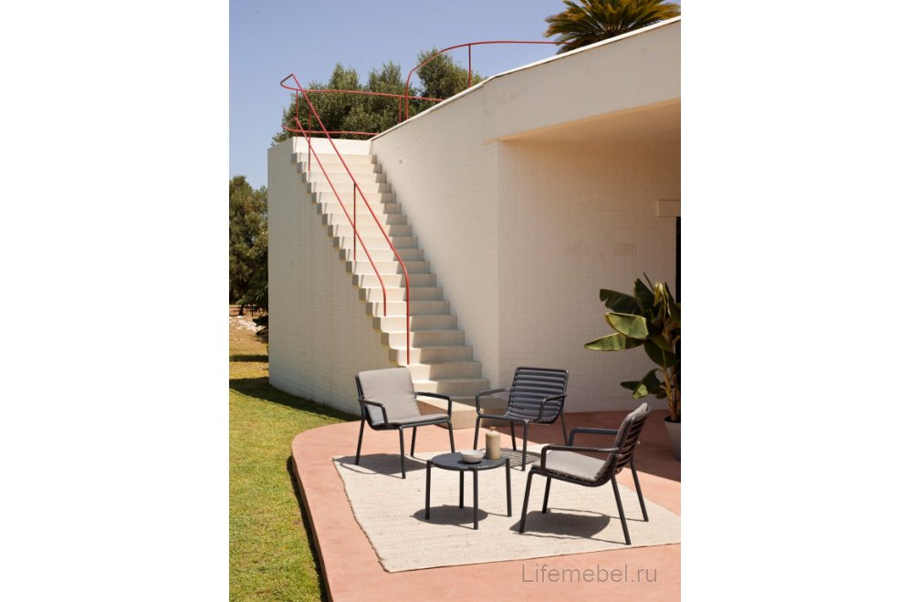 Столик пластиковый журнальный Doga табак