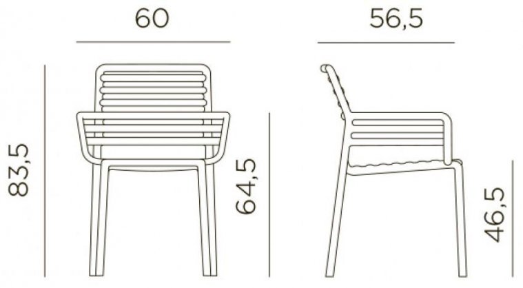Пластиковый стул 003/4025402000 антрацит