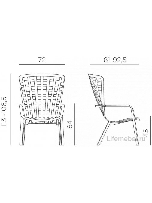 Пластиковый стул 003/403000200004 антрацит
