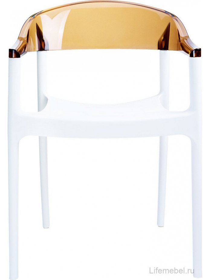 Пластиковый стул 234/059-4607 янтарный / белый