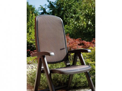 Пластиковое кресло Delta кофе