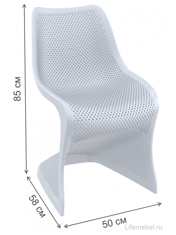 Пластиковый стул 234/048-4478 серебристый