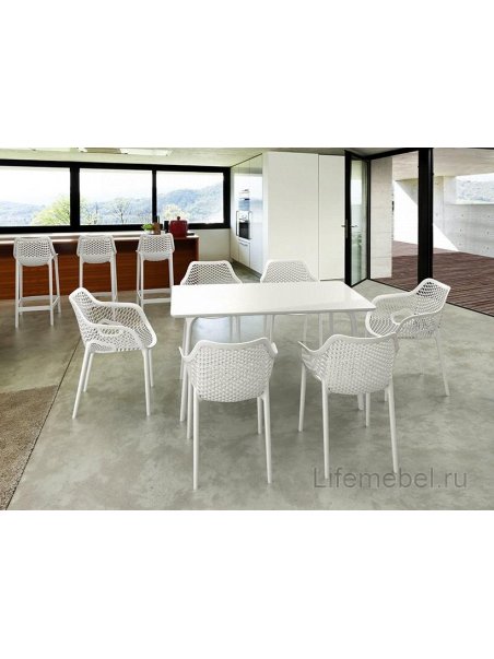 Пластиковый стул Air Bar белый