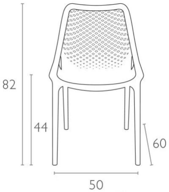 Пластиковый стул Air бежевый