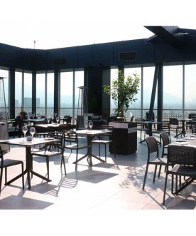 Стул пластиковый Bora Bistrot антрацит