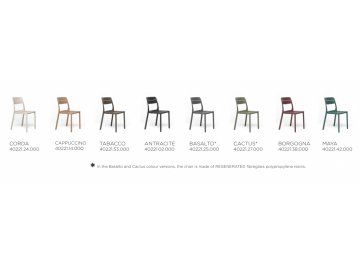 Стул пластиковый Cassia Bistrot бежевый