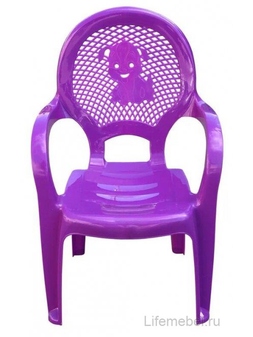 Пластиковый стул Детский фиолетовый