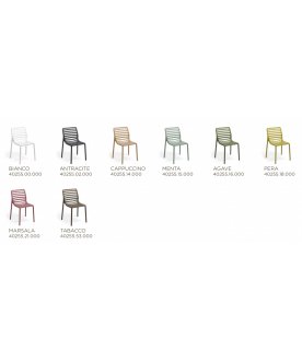 Стул пластиковый Doga Bistrot белый