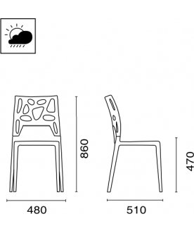 Стул пластиковый Ego-Rock