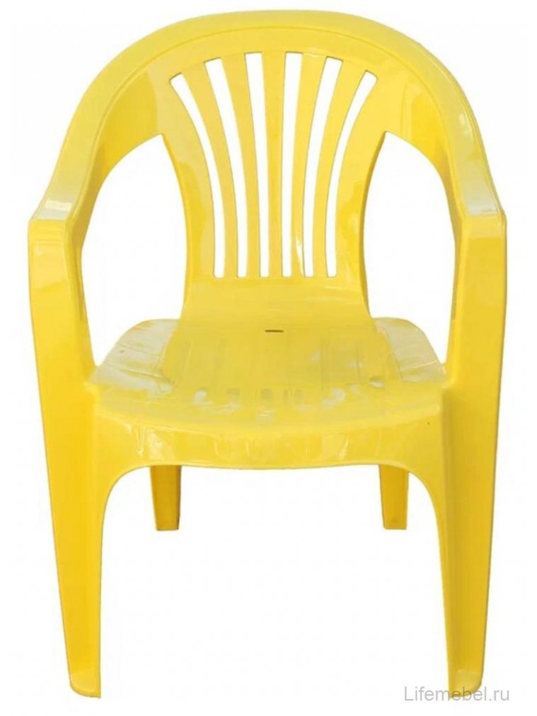 Пластиковый стул Эфес желтый