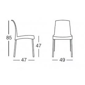 Пластиковый стул Jenny