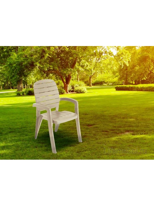 Пластиковый стул Прованс бежевый