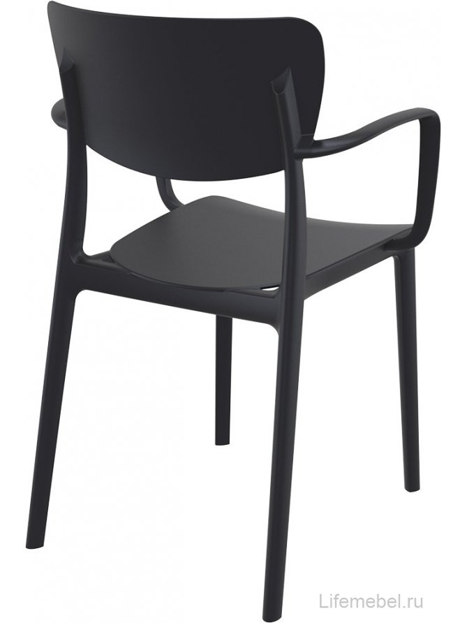 Пластиковый стул Lisa черный кресло