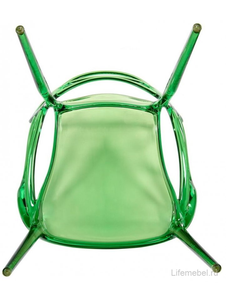 Пластиковый стул Masters прозрачный / зеленый