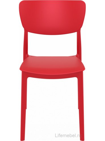 Стул пластиковый Monna красный
