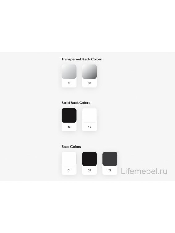 Стул пластиковый Opera-S антрацит / прозрачный