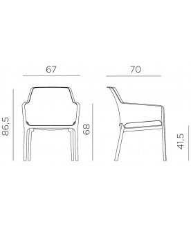 Пластиковый стул Net